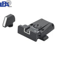 Organe de ochire reglabile pentru Glock [G17 G19 G26 & other] | linii albe - Ubitzu