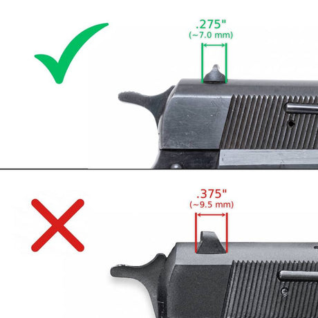 Browning Hi-Power montură pentru colimator | tip S [RMSc DPP K-series footprint] - Ubitzu