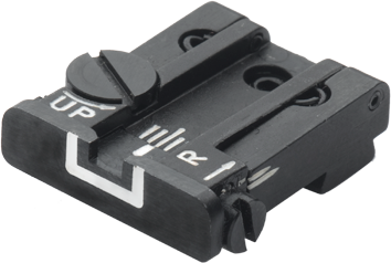 Glock [G17 G19 G26 & other] înălțător reglabil | linii albe - Ubitzu