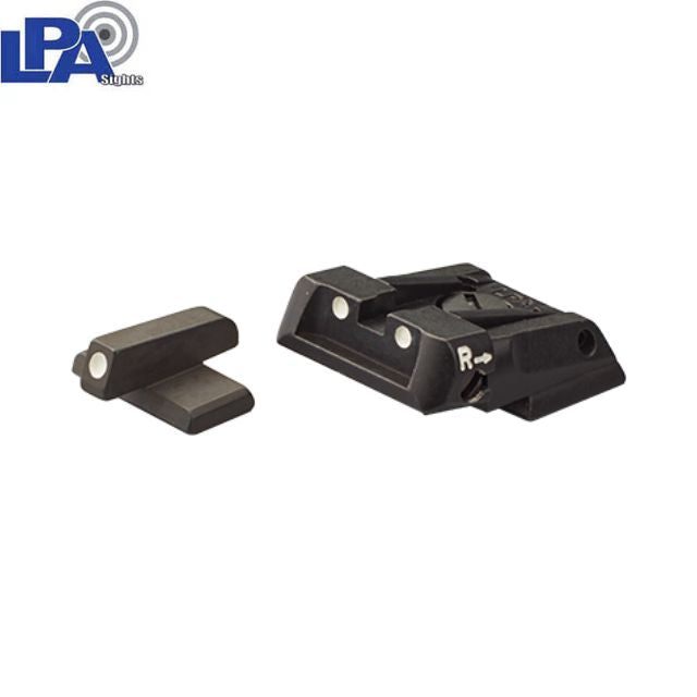 HK VP9 SFP9 VP40 P30 HK45 organe de ochire reglabile | puncte albe - Ubitzu