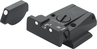 Ruger [P85 P89] organe de ochire reglabile | puncte albe - Ubitzu