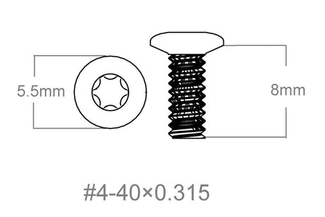 Set de șuruburi 3pcs | 4-40x0.315’’ [T10] - Ubitzu