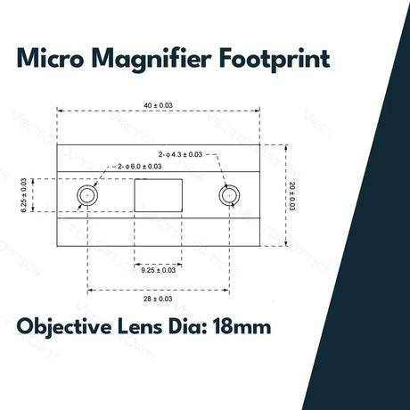 Vector Optics Paragon 3x18 Lupă de mărire Micro - Ubitzu